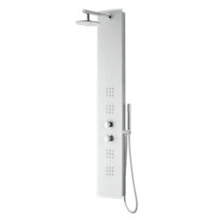 ANZZI Veld White 2-Spray Shower Panel System (Valve Included) -Valpar Bathroom Shop 191042003675xl 1800x1800