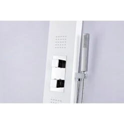 ANZZI Vega White 3-Spray Shower Panel System (Valve Included) -Valpar Bathroom Shop 191042003729 09063663 1800x1800