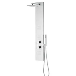 ANZZI Vega White 3-Spray Shower Panel System (Valve Included) -Valpar Bathroom Shop 191042003729xl 1800x1800