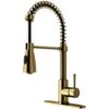 Brant Single-Handle Pull-Down Sprayer Kitchen Faucet With Deck Plate In Matte Gold -Valpar Bathroom Shop 1a309a9c53db1f223e4b9b3eae0d7b92 1800x1800