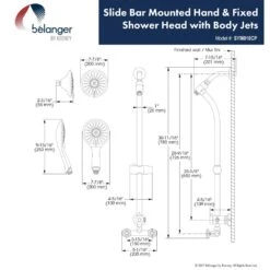 Belanger 2-Spray 8 In. Dual Shower Head And Handheld Shower Head With Body Jets In Polished Chrome -Valpar Bathroom Shop 1a7e9d44c07b4006a9bd81fecdbdb47c 1800x1800