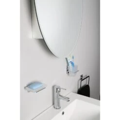 21 In. X 31 In. Recessed Or Surface Mount Single Door Oval Medicine Cabinet -Valpar Bathroom Shop 219e0c1c6e60fb6855ce80b956bfafc4 1800x1800