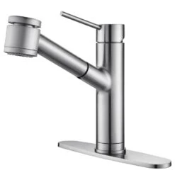 Oletto Single Handle Pull Out Kitchen Faucet In Chrome Finish -Valpar Bathroom Shop 24220d6906bcad6766a88a0ce537cb18 1800x1800