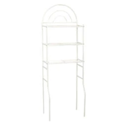 Zenna Home® 24"W X 68"H White Over-the-Toilet Storage Shelves