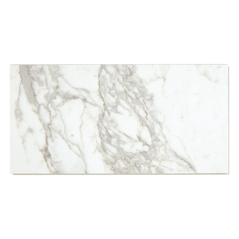 Daltile QuicTile 12 In. X 24 In. Calacatta Marvel Matte Porcelain Locking Floor Tile (9.6 Sq. Ft. / Case) 8 Daltile QuicTile 12 In. X 24 In. Calacatta Marvel Matte Porcelain Locking Floor Tile (9.6 Sq. Ft. / Case) - Image 6