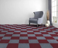 Achim Nexus Self Adhesive Carpet Floor Tile - 12 Inches X 12 Inches, Burgundy, Pack Of 12 Tiles -Valpar Bathroom Shop 29bd1082 ced9 407e b2a1 a81d26033f86 3.981a9b1cc509ca88922f03ed14d66476 1800x1800