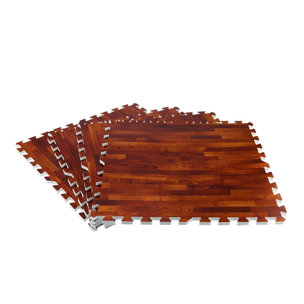 TrafficMASTER Brown/Travertine 24 In. X 24 In. X 0.47 In. Wood All Purpose Flooring (4-Pack) 6 TrafficMASTER Brown/Travertine 24 In. X 24 In. X 0.47 In. Wood All Purpose Flooring (4-Pack) - Image 4