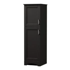MagickWoods Elements Brighton 18"W X 19"D X 60"H Dark Chocolate Linen Cabinet -Valpar Bathroom Shop 30016 rightview mw 1800x1800