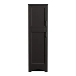 MagickWoods Elements Brighton 18"W X 22"D X 60"H Dark Chocolate Linen Cabinet -Valpar Bathroom Shop 30204 frontview mw 1800x1800