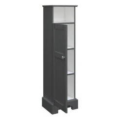 MagickWoods Windsor 13"W X 10"D X 47"H Graphite Gray Linen Cabinet 16 MagickWoods Windsor 13"W X 10"D X 47"H Graphite Gray Linen Cabinet -Valpar Bathroom Shop 30325 lovrev mw 1800x1800