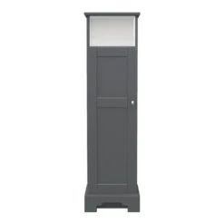 MagickWoods Windsor 13"W X 10"D X 47"H Graphite Gray Linen Cabinet