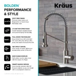 Bolden Single Handle Pull Down Sprayer Kitchen Faucet With Deck Plate In Spot Free Stainless Steel -Valpar Bathroom Shop 3046751c8baffbc89ef91fe2b561dd9b 0d6751eb f2d3 4edd 9d9b 7aff67a83a1c 1800x1800