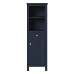 MagickWoods Montgomery 19"W X 18-1/2"D X 60"H Midnight Blue Linen Cabinet