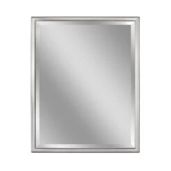 24 In. W X 30 In. H Classic Metal Framed Wall Mirror In Brush Nickel / Chrome -Valpar Bathroom Shop 376b7eb70f9f71560c1bb2e6fab1b605 5356eae5 7ec4 4342 96ce 85232a713203 1800x1800