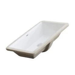 Boyel Living 21 In. X 13 In. Ceramic Rectangular Lavatory Undercounter Bathroom Sink In White