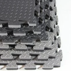 Clevr Extra-Thick EVA Foam Interlocking Gym Floor Mat, 12 Pcs, 48 Sq. Ft.