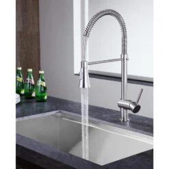 Carriage Single Handle Standard Kitchen Faucet In Brushed Nickel 25 Carriage Single Handle Standard Kitchen Faucet In Brushed Nickel -Valpar Bathroom Shop 3a2616e824c7718e385cf4d6a120c1f0 1800x1800