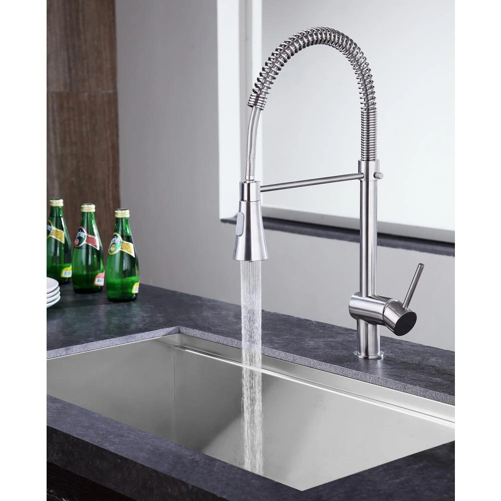 Carriage Single Handle Standard Kitchen Faucet In Brushed Nickel 12 Carriage Single Handle Standard Kitchen Faucet In Brushed Nickel - Image 10