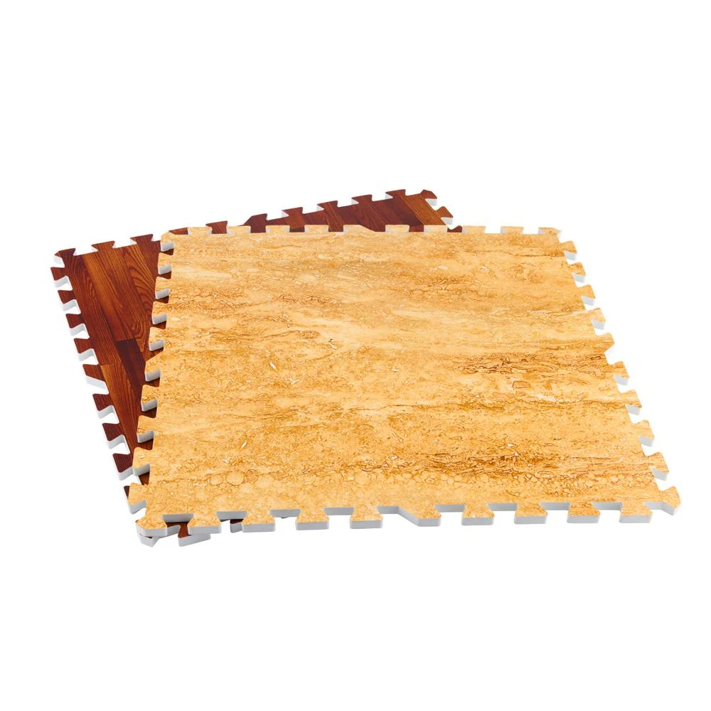 TrafficMASTER Brown/Travertine 24 In. X 24 In. X 0.47 In. Wood All Purpose Flooring (4-Pack) 3 TrafficMASTER Brown/Travertine 24 In. X 24 In. X 0.47 In. Wood All Purpose Flooring (4-Pack)