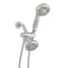 3-spray 3.5 In. Dual Shower Head And Handheld Shower Head In Polished Chrome