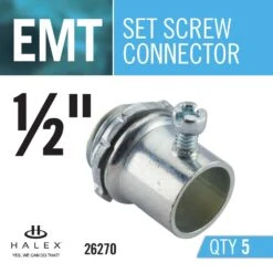 1/2 In. Electrical Metallic Tube (EMT) Set-Screw Connectors (5-Pack) -Valpar Bathroom Shop 3d3e3ec86024fb021d8dcadd5d83943f 1800x1800