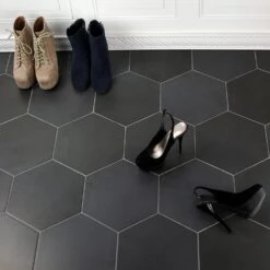 Ivy Hill Tile Dark Gray 9.875 In. X 11.375 In. X 10mm Matte Porcelain Floor And Wall Tile (18 Pieces / 10.76 Sq. Ft. / Box) -Valpar Bathroom Shop 3d5c8324393a6925a7c3e33a480bb573 1800x1800