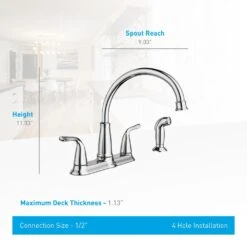 Brecklyn 2-Handle Standard Kitchen Faucet With Side Sprayer In Spot Resist Stainless -Valpar Bathroom Shop 3e036d8a0eec2dac3564eabca5bd9505 1800x1800