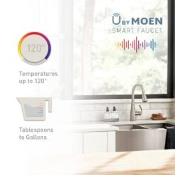 U By Moen Paterson Single-Handle Pull-Down Sprayer Smart Kitchen Faucet With Voice Control And PowerBoost In Matte Black -Valpar Bathroom Shop 40feafb2d53d29974903dbe8295c022a 65309071 0f03 46a3 ac0f bb8c9c52c025 1800x1800