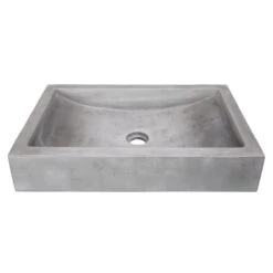 Eden Bath 22 In. Shallow Wave Concrete Rectangular Vessel Sink In Light Gray -Valpar Bathroom Shop 45e59ee92429c80e1d17ae672135a722 1800x1800