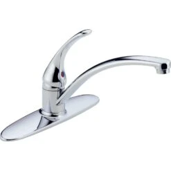 Foundations Single-Handle Standard Kitchen Faucet In Chrome
