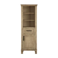 Ove Decors Riverland 22''W X 16"D X 65"H Antique Oak Linen Cabinet