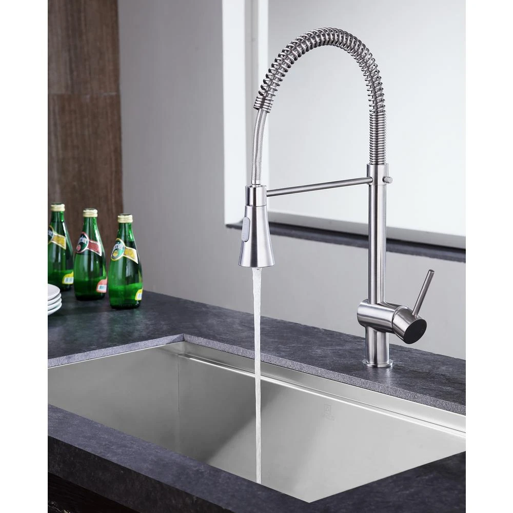 Carriage Single Handle Standard Kitchen Faucet In Brushed Nickel 15 Carriage Single Handle Standard Kitchen Faucet In Brushed Nickel - Image 13