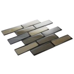 Daltile Premier Accents Frost Linear 12 In. X 13 In. X 8 Mm Glass Mosaic Wall Tile (0.96 Sq. Ft. / Piece) -Valpar Bathroom Shop 4db2b661be8391e6aa8cf5ac72fd6100 1800x1800