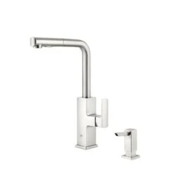 Tallinn Single-Handle Pull-Out Sprayer Kitchen Faucet With Soap Dispenser In StarLight Chrome -Valpar Bathroom Shop 515112fbbb7ff3a4f0eb3cf7d11fadb9 1800x1800