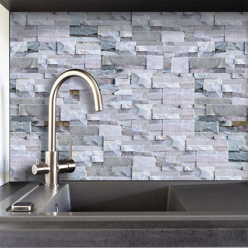 9pcs 3D Self Adhesive Kitchen Wall Tiles Bathroom Mosaic Tile Sticker 20*10cm 7 9pcs 3D Self Adhesive Kitchen Wall Tiles Bathroom Mosaic Tile Sticker 20*10cm - Image 5