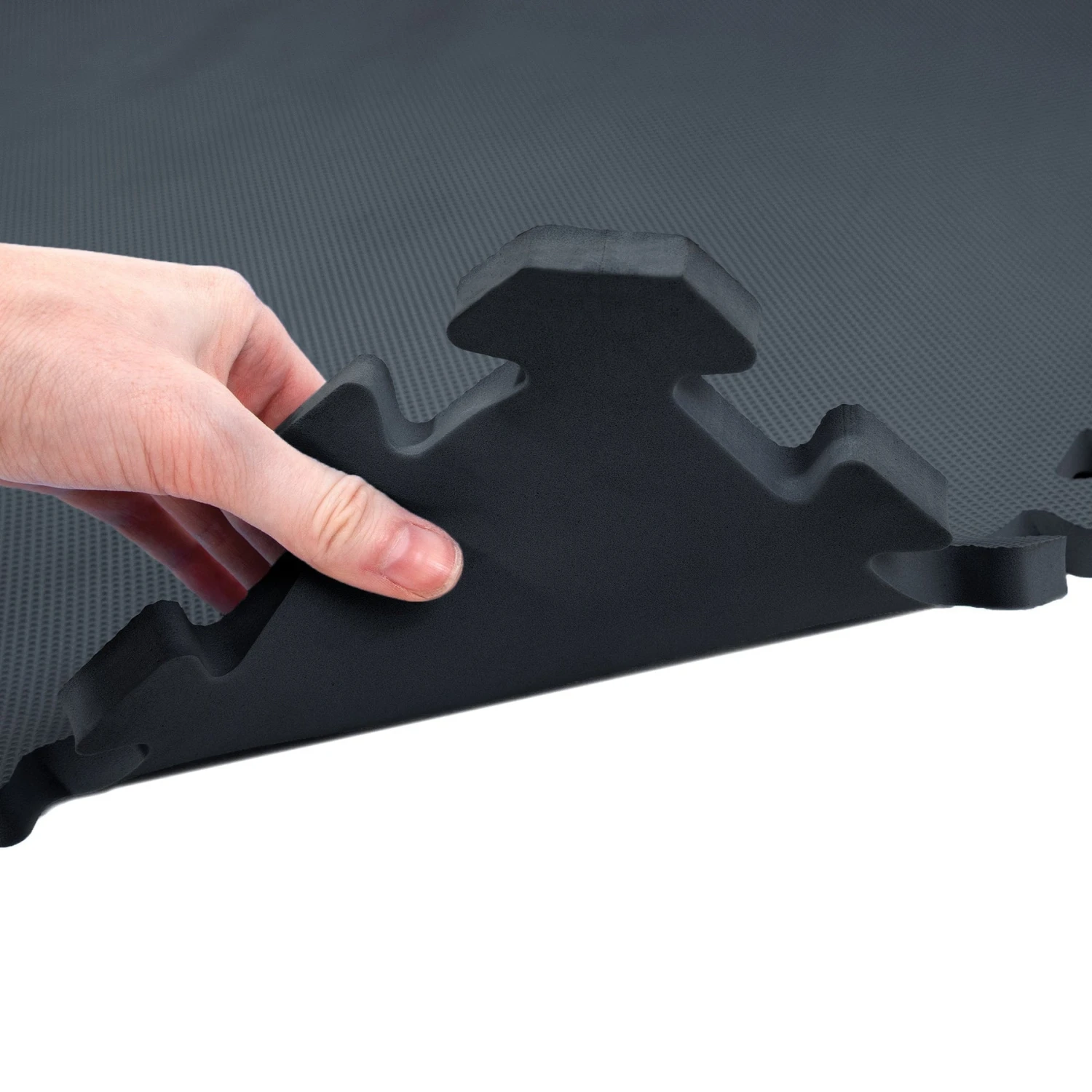 FlooringInc 5/8" Premium Interlocking Foam Tiles - Ideal For Pilates, Yoga, Other Aerobic/Cardio Work Outs, And Kids Playrooms, Black, 16 Pack 6 FlooringInc 5/8" Premium Interlocking Foam Tiles - Ideal For Pilates, Yoga, Other Aerobic/Cardio Work Outs, And Kids Playrooms, Black, 16 Pack - Image 4