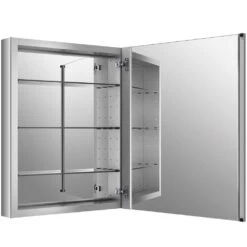Verdera 24 In. W X 30 In. H Recessed Medicine Cabinet In Anodized Aluminum -Valpar Bathroom Shop 54756f48479bfdc77f4603495187ac44 1800x1800
