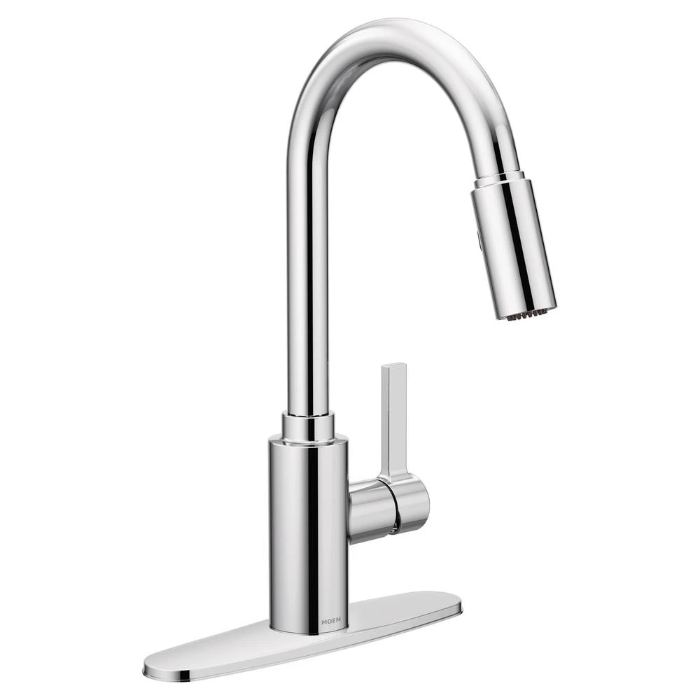 Genta Single-Handle Pull-Down Sprayer Kitchen Faucet With Reflex In Chrome 7 Genta Single-Handle Pull-Down Sprayer Kitchen Faucet With Reflex In Chrome - Image 5