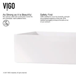 VIGO Magnolia Handmade Countertop White Matte Stone Rectangle Vessel Bathroom Sink In Matte White -Valpar Bathroom Shop 551ea1903bc187f19ccb487a0a60fb7b 1800x1800