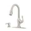 Deming Single-Handle Pull-Down Sprayer Kitchen Faucet In Spot Defense Stainless Steel