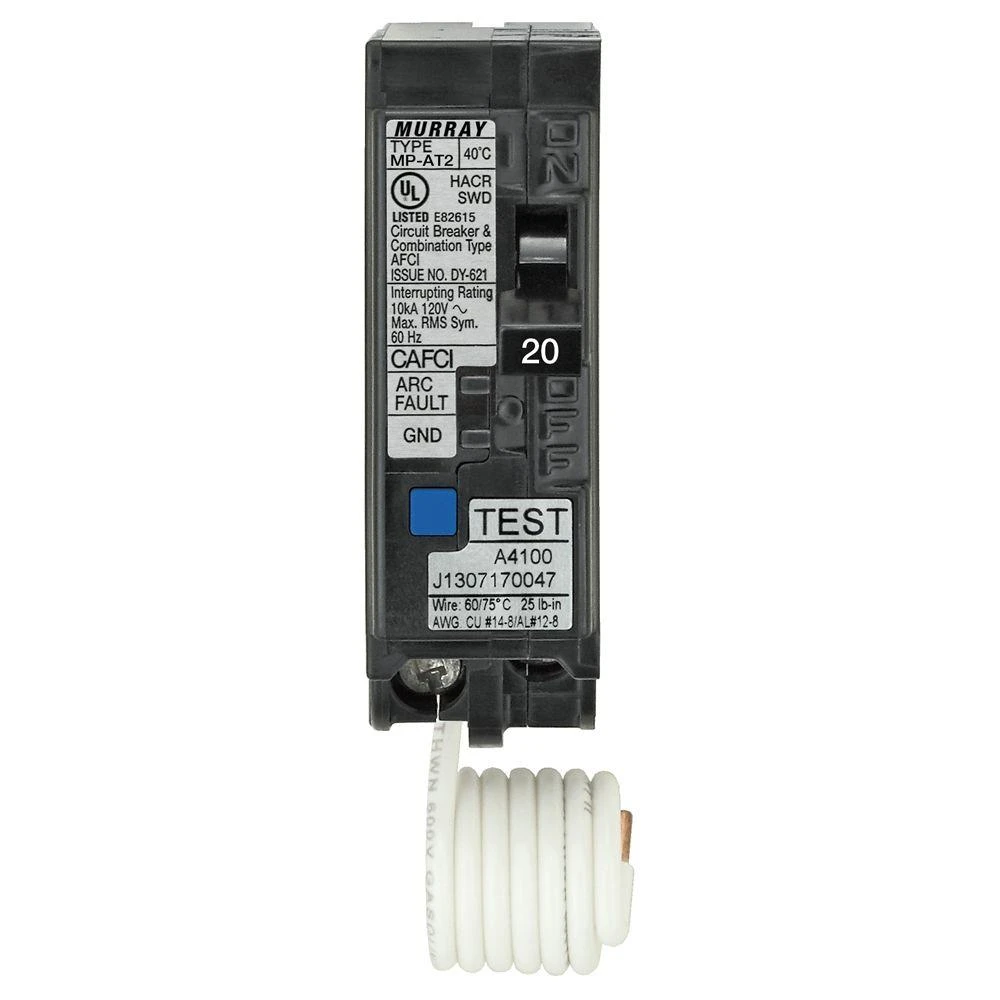 20 Amp 1 In. Single-Pole Combination AFCI Circuit Breaker 4 20 Amp 1 In. Single-Pole Combination AFCI Circuit Breaker - Image 2