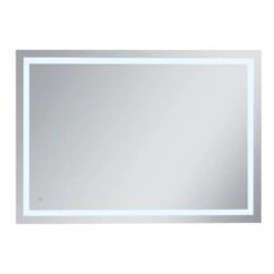 Timeless Home 36 In. H X 72 In. W Single Contemporary Rectangular Aluminum Lighted LED Mirror In Silver(Color Changing) -Valpar Bathroom Shop 596a5693d4e9a15df92b76293a3da4f6 1800x1800