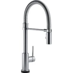 Trinsic Pro Single-Handle Pull-Down Sprayer Kitchen Faucet With Touch2O Technology And Spring Spout In Arctic Stainless