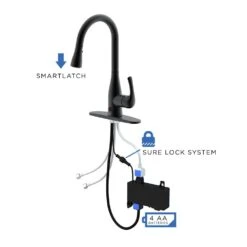 Motion Activated Single-Handle Pull-Down Sprayer Kitchen Faucet In Matte Black -Valpar Bathroom Shop 619239737338631d1d42591ecab2fa1d 1800x1800