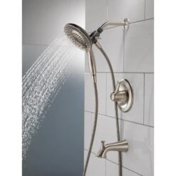 Lahara In2ition 2-in-1 Single-Handle 5-Spray Tub And Shower Faucet In Brushed Nickel -Valpar Bathroom Shop 619f72fb0cc6871df860b20bff269f4a 1800x1800