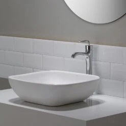 KRAUS Elavo Soft Square Ceramic Vessel Bathroom Sink In White -Valpar Bathroom Shop 622ebb38fb4d86323d2d214c0836c2f4 1800x1800