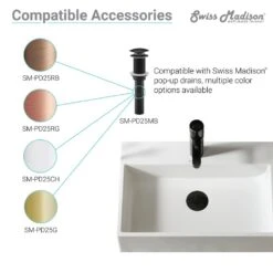 Swiss Madison Concorde 24 In. Rectangle Ceramic Vessel Sink 25 Swiss Madison Concorde 24 In. Rectangle Ceramic Vessel Sink -Valpar Bathroom Shop 63398896fe86cf68674e5db8027d1b27 1ddef7b7 36fb 4411 9d96 033bfaec2ac6 1800x1800