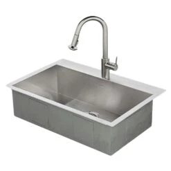 Memphis Single-Handle Pull-Down Sprayer Kitchen Faucet With 1.8 GPM In Stainless Steel -Valpar Bathroom Shop 6473e95f5d5dc3319c011a14eb8ddb81 1800x1800