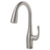 Esina Single-Handle Pull-Down Sprayer Kitchen Faucet With Dual Function Sprayhead In All-Brite Spot Free Stainless Steel