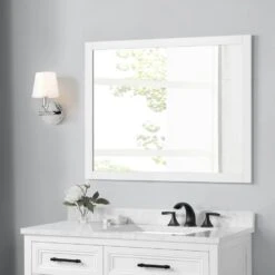 40.00 In. W X 28.00 In. H Framed Rectangular Bathroom Vanity Mirror In White -Valpar Bathroom Shop 66dcf032c2fdf9f6bfab9c445ab3c392 1800x1800